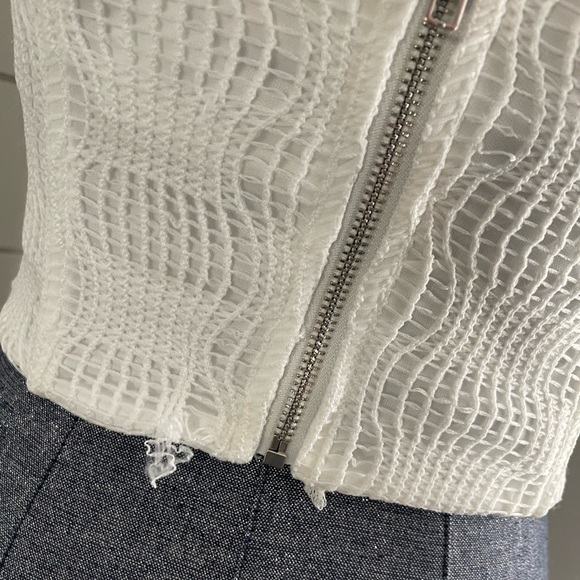 SALTY White Gauze Corset Top NWT - Picture 4 of 7